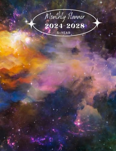 2024-2028 Monthly Planner: with Holidays and Inspirational Quotes / Two Pages per Month (Five Years from January 2024 to December 2025)