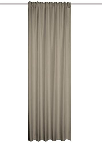 HOME WOHNIDEEN Thermoschal ESKAMIO Blickdicht, Leinenstruktur, Multifunktionsband, Farbe:beige, Größe:245 x 135 cm, Anzahl:1x