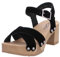 Softclox S3641 Hanka Kaschmir - Damen Sandalen - 01-Schwarz, Größe:38 EU