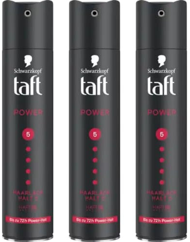 36 STÜCK X Taft Haarlack Power Haarspray Power Halt 5 Spray Haarspray 250 Mililiter