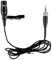 Black Lavalier Microphone, Cardioid Condenser Clip-on Mic for Sennheiser Wireless Systems, 3.5mm Lock Screw Plug