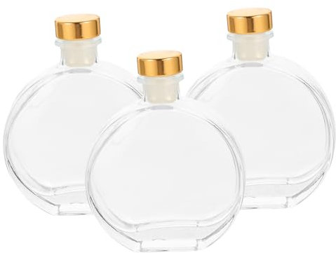 BELLIFFY Large Capacity Aromatherapy Bottles Empty Diffuser Flasks for Essential Oils 100ml
