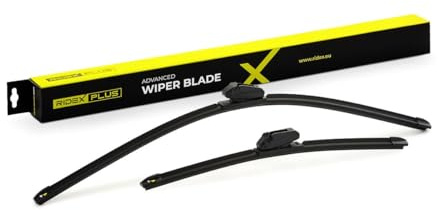 RIDEX PLUS Scheibenwischer Set Wischerblätter Satz mit Spoiler Vorne Länge 1: 650mm Länge 2: 400mm Flachbalkenwischblatt Kompatibel mit NISSAN Qashqai II J11, J11 für Linkslenker 298W0077P
