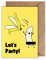 WBdesignz Geburtstag Karte mit Umschlag - Lustige Geburtstagskarte “Let's Party!” Glückwunschkarte Coole Geschenkkarte zum Geburtstag Happy Birthday Karte (DIN A6)