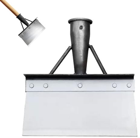 Pelle de Nettoyage, Grattoir Jardin, Pelle Jardinage, Outil de Désherbage de Jardin, Outillage de Jardin, pour Enlever Les Mauvaises Herbes, Petite Taille, 20 cm(N'inclut Pas Le Manche en Bois)