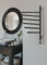 Elna Handtuchheizkörper Elektrisch 78W 79x40 cm – Badheizkörper Schwarz Matt mit Timer & Thermostat – 6 Schwenkarme – IP44 – Wandmontage