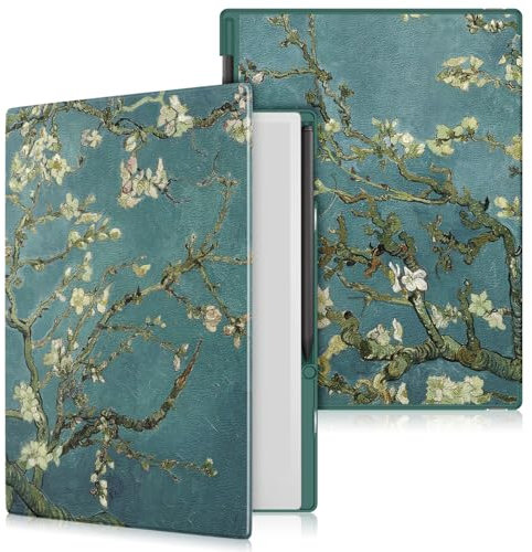 Xuanbeier Schutzhülle kompatibel mit Remarkable Paper Pro 11,8 Zoll mit Stiftablage, mit automatischer Wake-/Sleep-Funktion,Blume