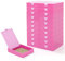 CATEARED 2-in-1 Stapelbare Diamant-Malerei-Tabletts mit Deckel, Aufbewahrungsbehälter für Diamantmalerei, Bastel- und Perlen-Aufbewahrungsbehälter (Rosa, winzig)