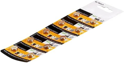 NOLOWY Batterie a bottone AG3 LR41 736 da 1,5 V, per orologi, calcolatrici, giocattoli, 10 pezzi/20 pezzi