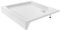 Socle de douche carré en acrylique blanc - Charge maximale : 260 kg - Pour appartements, hôtels - 90 x 90 x 14 cm