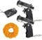 2 Pcs Rubber Band Gun With 120 Pcs Soft Elastic Rubber Bands, Collapsible Elastic Band Gun, Portable Rubber Band Gun Shooter, For Teens Adults Shooting Outdoor Indoor Activities Game (Black)