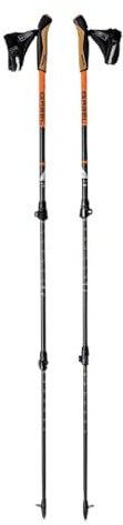 Gabel Nordic Walking Stöcke Teleskop Carbon Carbon XT 3S-100 F.L. Made in Italy Profi-Marke
