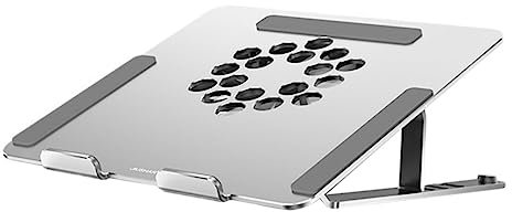 DIYEAH Refrigeratore per Laptop Regolabile con Ventilatore LED per Notebook con Angolo e Raffreddamento Silenzioso Design Elegante