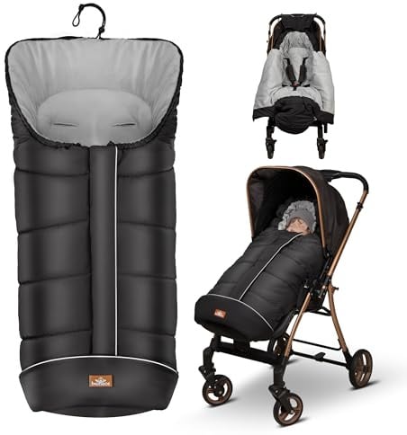 bemece Universal Fußsack Kinderwagen Winter, Verdickt & Wasserdicht