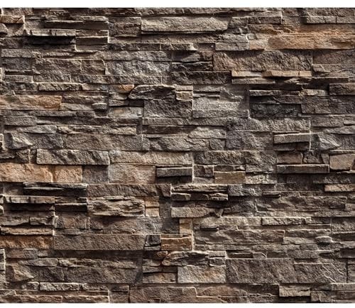 decomonkey Fototapete Steinwand Stein 400x280 cm XXL Design Tapete Fototapeten Tapeten Wandtapete moderne Wand Schlafzimmer Wohnzimmer Ziegelstein Steinoptik