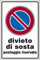 Cartello alluminio 20x30 divieto di sosta posteggio riservato