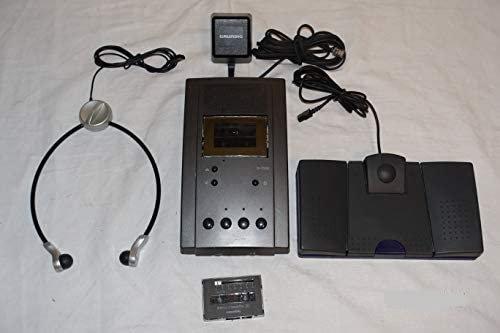 GRUNDIG Dt 3200 Stenorette mit Netzteil, Kopfhörer, Fussschalter und Stenokassette, geprüft, in TOP Zustand