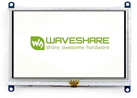 Waveshare 5 Inch Display Resistive Touchscreen HDMI LCD(B) 800x 480 High Resolution for Raspberry Pi 4/3 Model B/3B+,Work as Computer Monitor for Windows 10/8.1/8/7