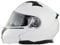 3GO E335 Full Face Motorcycle Helmet Burgundy Scooter ECE Approved Scooter Helmets Women Men With Double Sun Visor Bike Protection (White,XL)