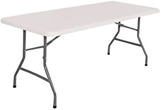 XONE Tavolo Catering Professionale con Piedi Pieghevoli con Struttura in Metallo e Piano in Resina, Dimensioni Tavolo 183x76x74cm, per Interni e Giardino
