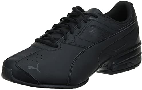 PUMA Men's Tazon 6 Wide Fracture Sneaker, Black, 7.5 UK
