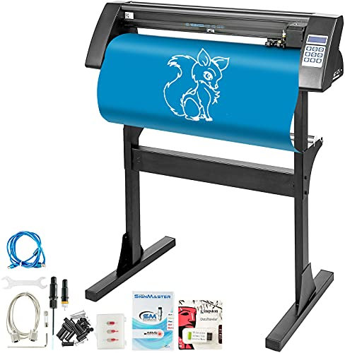VEVOR Machine de Coupeur de Traceur de Vinyle de 72CM Vinyle Cutter Traceur Sublimation Impression Découpeuse Vinyle Plotter de Découpe Vinyle Noir pour la Coupe