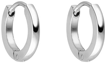 PURELEI® Ike Ohrringe (Silber) – Damenohrringe aus langlebigem Edelstahl – Wasserfeste Ohrringe Damen – 1,4 cm Durchmesser – Modeschmuck für deinen individuellen Look