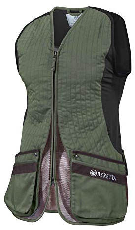 BERETTA Women's Silver Pigeon Evo Range Hunting Ambidextrous Vest, Green/Chocolate Brown, Large