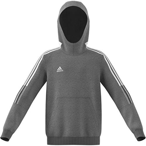 adidas Unisex Kinder Tiro21 Hoody Sweatshirt, Grey Four Mel-sld, 128 EU