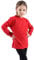 GW CLASSY OUTFIT Girls Boys Plain Long Sleeve School Basic Top School Cotton Kids T-Shirt Tops Crew Neck Uniform Jumper (4-5 Years, Red Crew)