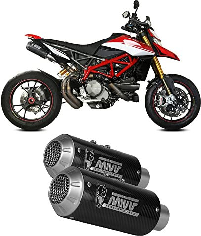 MIVV scarichi omologati mk3 carbonio compatibile con ducati hypermotard 950 2019 2020