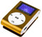 OcioDual Sport MP3 Musik Player mit Clip LCD Display Unterstützt bis 32 GB Micro SD Karten Gold Tragbarer Music Audioplayer