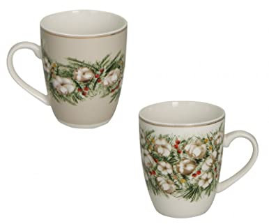 Brandani 52412 Mug Batuffoli Set 2 Pezzi Porcellana, cm d 8,5x10,5h, 350ml, lavaggio a mano