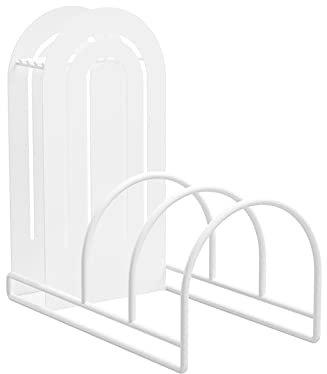 LYXIANG Porte-Planche À Découper Et Porte-Couteau 2 en 1, Nouvel Espace De Rangement sur Le Comptoir pour Une Cuisine Plus Propre. des Couvercles De Casseroles Multi-Tailles Peuvent Être Rangés,B