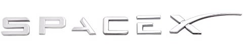 Spacex Emblem Aufkleber Logo Paste ist anwendbar für alle Fahrzeuge mit Kleister (Silber)