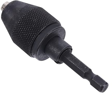 DOITOOL Bohrfutter Schnellwechseladapter Zubehör für Elektrohämmer Sechskantgriff Metallbohrfutter 1Stk 0,3–6,5Mm Rutschfestes Werkzeug für Kleine Räume