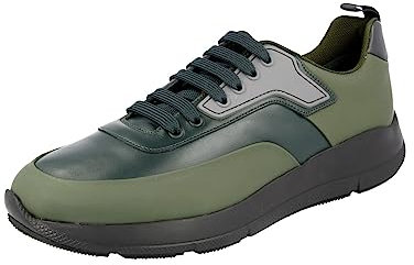 Prada Herren Grün Leder Sneaker 4E3270 43 EU/UK 9