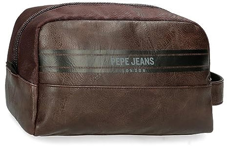 Pepe Jeans Horley Trousse de toilette adaptable Taille unique, marron, Taille unique, Trousse de toilette