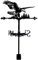 SUPERDANT Adler-Wetterfahne Schmiedeeisen-Windfahne Tier-Metall-Wetterfahne Dach Garten Wegweiser Wetterhahn Outdoor Bauernhaus-Dekoration Garten-Windmesswerkzeug