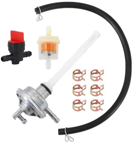 Dokili Benzinhahn Unterdruck 15mm für Piaggio Liberty Zip Vespa ET2 ET4 125 150 LX 50 4T