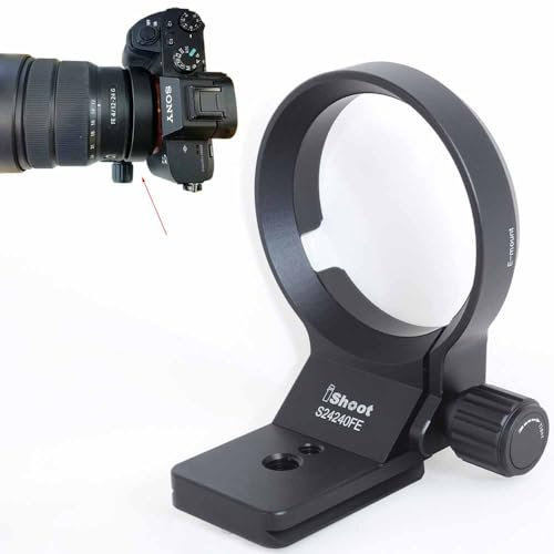 Bague de fixation pour trépied compatible avec Sony E 10-18 mm F4 OSS (SEL1018), E PZ 18-105 mm F4 G OSS (SELP18105G), E 18-135 mm F3.5-5.6 OSS (SEL18135), FE 12-24 mm F4 G (SEL18135), FE 12-24 mm F4