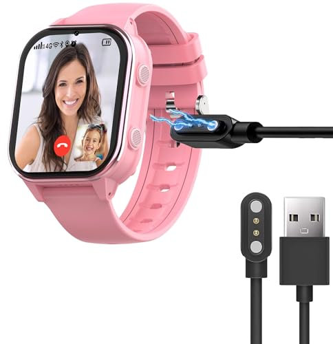 Blueshaweu Ladekabel Kompatibel mit SEVGTAR 4G Kinder Uhr 1,4 Zoll, Kabel Ladegerät Ladestaion für SEVGTAR A9 1,4 Zoll 4G Smartwatch (schwarz)