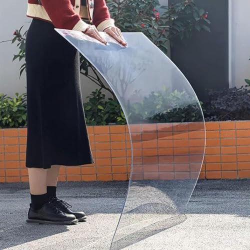 Ersatz Kunststoffplatten Für Gewächshäuser,1mm Polycarbonat Dachplatten,Wasserdichte Transparente Glasfaserplatte,Leicht Zu Biegende Und Zu Schneidende Dachplatte,Wetterfest,W×L-1.56×2m(5.1*6.6ft)