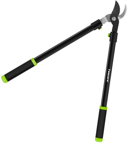Twocorn 28 Garden Bypass Lopper with Steel Blade, Tree Trimmer Branch Cutter for 1.5’’ Cutting Capacity