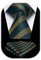 Enlision Krawatte Herren Streifen Krawatte Blau mit Einstecktuch Set Seide Krawatten für Herren Hochzeit Formelle Geschäfte,Dunkelblau