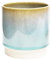 Ivyline Pflanzgefäß, Steingut, Aqua, 14 x 13,5 cm