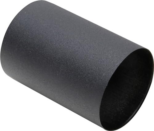Kopp 342805015 Cache/manchon pour douille isolante E27, diamètre 42 mm, longueur 63 mm, matériau aluminium, couleur noir mat, 342805015