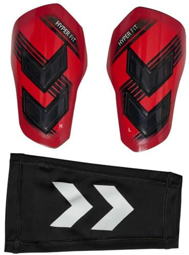 Hummel, hmlSHIN Guards Hyper FIT, Poppy RED/TRANSPARENT, S
