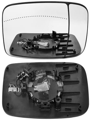 Auto Außenspiegel für Opel Vivaro B 2014-2019 Links Rechts Tür Seite Flügel Spiegel Glas Erhitzt Rückansicht Rück Konvex Türspiegelglas,1 Pair