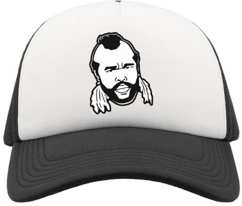 I Pitty The Fool Half Mesh Trucker Cap Baseball Hat Snapback Black, Schwarz , Einheitsgröße